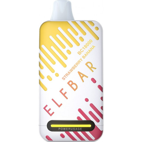 Электронная сигарета Ельф Бар BC 18000 затяжек Клубника Банан (Strawberry Banana)